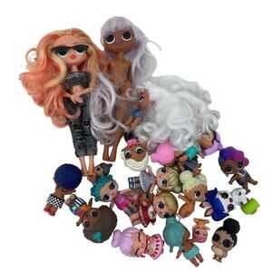 Loose Mixed LOT MGA LOL OMG Surprise! Fashion Play Dolls Sistas Preowned